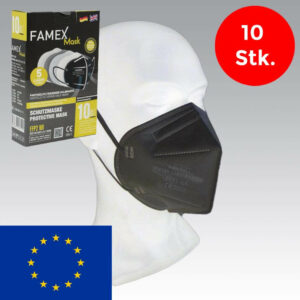 FFP2 Masken in schwarz CE2841